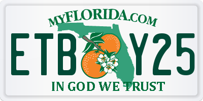 FL license plate ETBY25