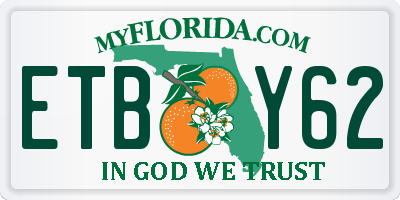 FL license plate ETBY62