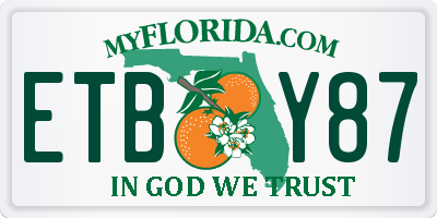 FL license plate ETBY87