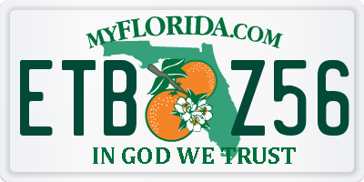 FL license plate ETBZ56