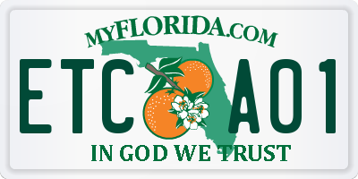 FL license plate ETCA01