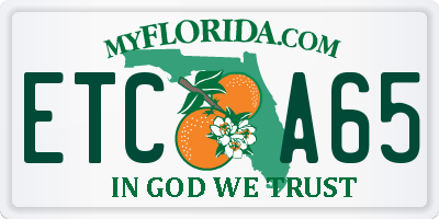 FL license plate ETCA65