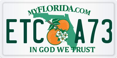 FL license plate ETCA73