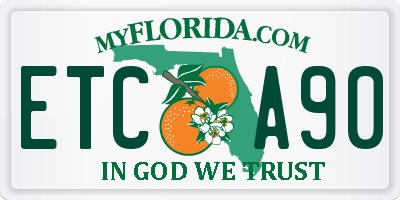 FL license plate ETCA90