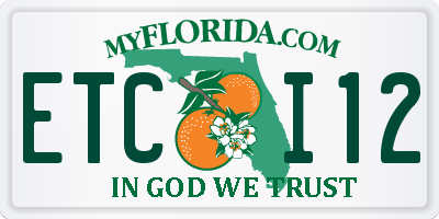 FL license plate ETCI12