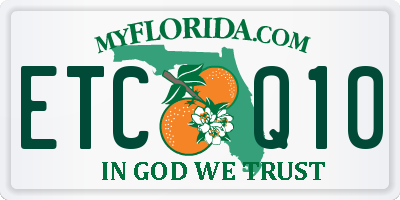 FL license plate ETCQ10