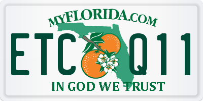 FL license plate ETCQ11