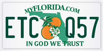 FL license plate ETCQ57