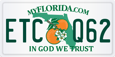FL license plate ETCQ62