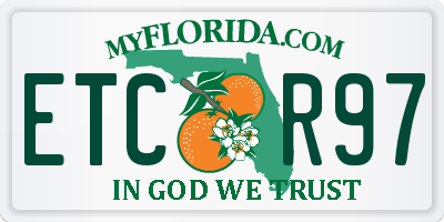 FL license plate ETCR97
