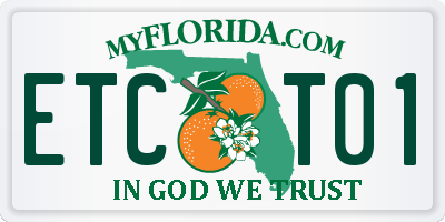 FL license plate ETCT01