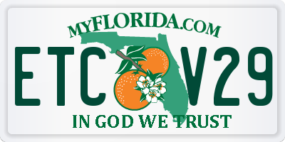 FL license plate ETCV29