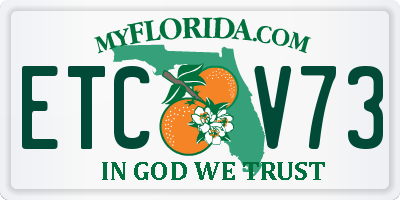 FL license plate ETCV73