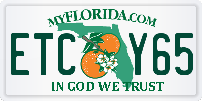 FL license plate ETCY65