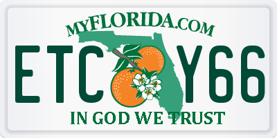 FL license plate ETCY66