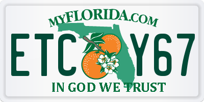 FL license plate ETCY67