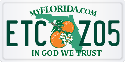 FL license plate ETCZ05