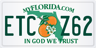 FL license plate ETCZ62