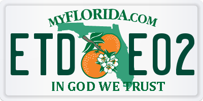 FL license plate ETDE02