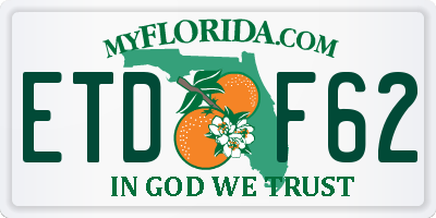 FL license plate ETDF62