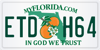 FL license plate ETDH64