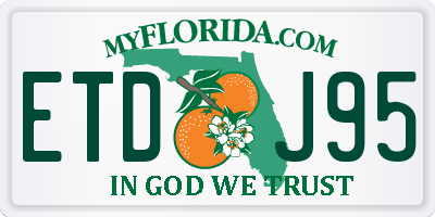 FL license plate ETDJ95
