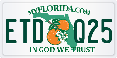 FL license plate ETDQ25