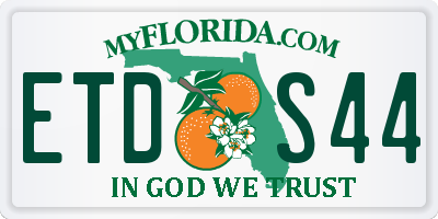 FL license plate ETDS44