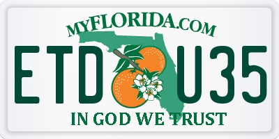 FL license plate ETDU35