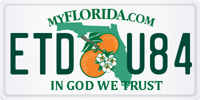 FL license plate ETDU84