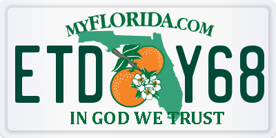 FL license plate ETDY68