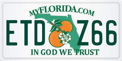 FL license plate ETDZ66