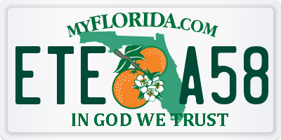 FL license plate ETEA58