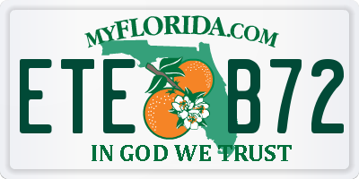 FL license plate ETEB72