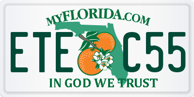 FL license plate ETEC55
