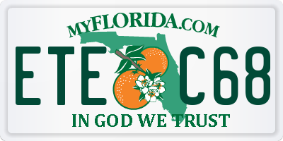 FL license plate ETEC68