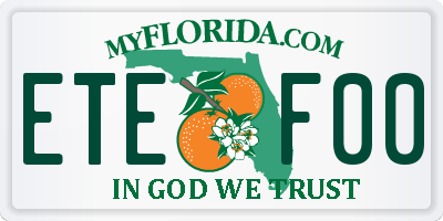 FL license plate ETEF00