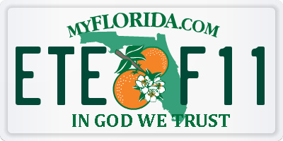 FL license plate ETEF11