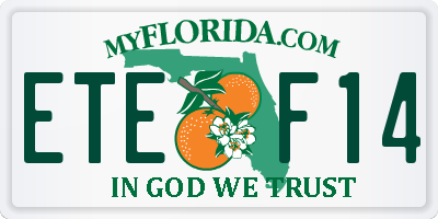 FL license plate ETEF14
