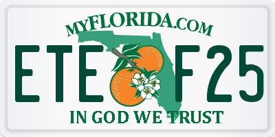 FL license plate ETEF25