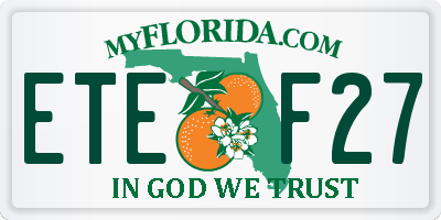 FL license plate ETEF27