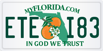 FL license plate ETEI83