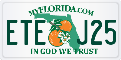 FL license plate ETEJ25