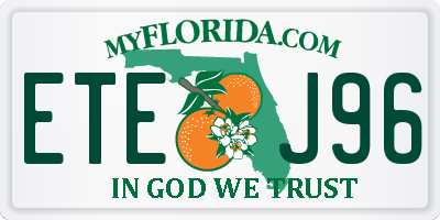 FL license plate ETEJ96