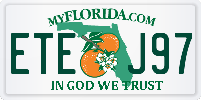 FL license plate ETEJ97