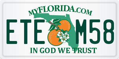 FL license plate ETEM58