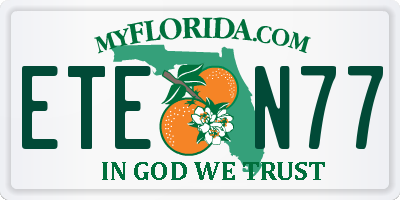 FL license plate ETEN77
