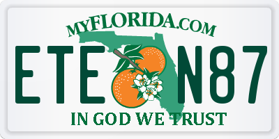 FL license plate ETEN87