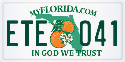 FL license plate ETEO41
