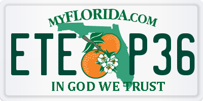 FL license plate ETEP36